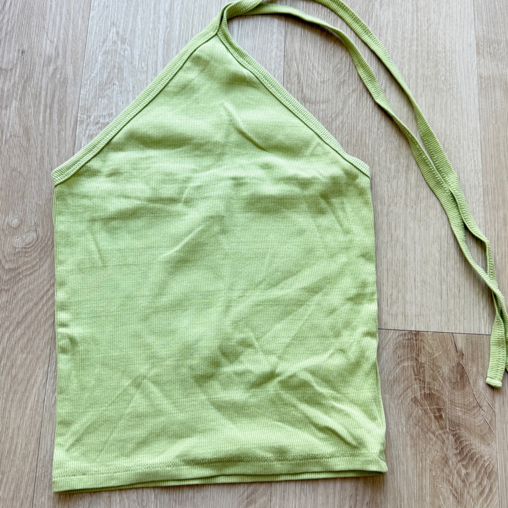 Madewell Light Green Ribbed Top